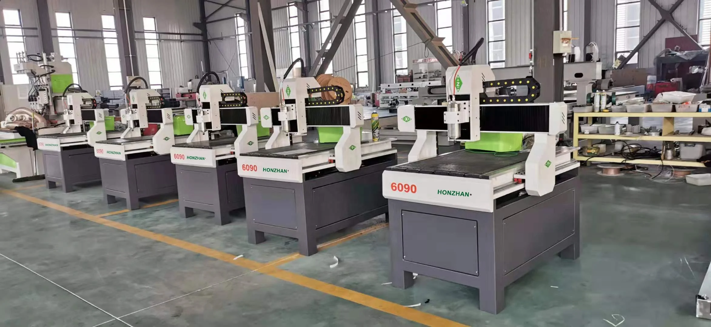 Hine do corte do metal do router do CNC com T-entalhe, perfil de alumínio, preço barato e baixo, 6090