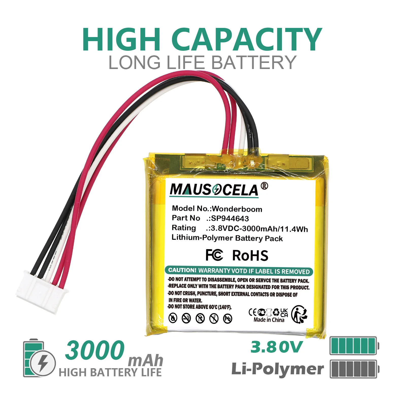 3000Mah Speakerbatt…