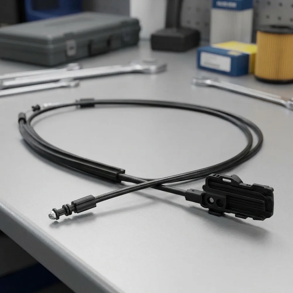 Hood Latch Cable Hood Control Cable For Vehicle Hood Repair Robust Materials Smooth Operation Reliable Performance