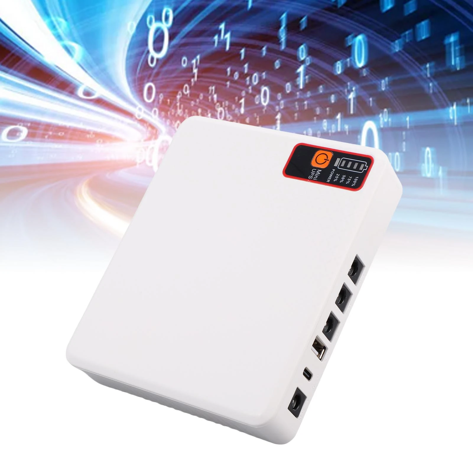 

Резервный ИБП для роутера, источник бесперебойного питания, аккумулятор 15600 мАч для роутера/модема, выходы DC и USB Type-C