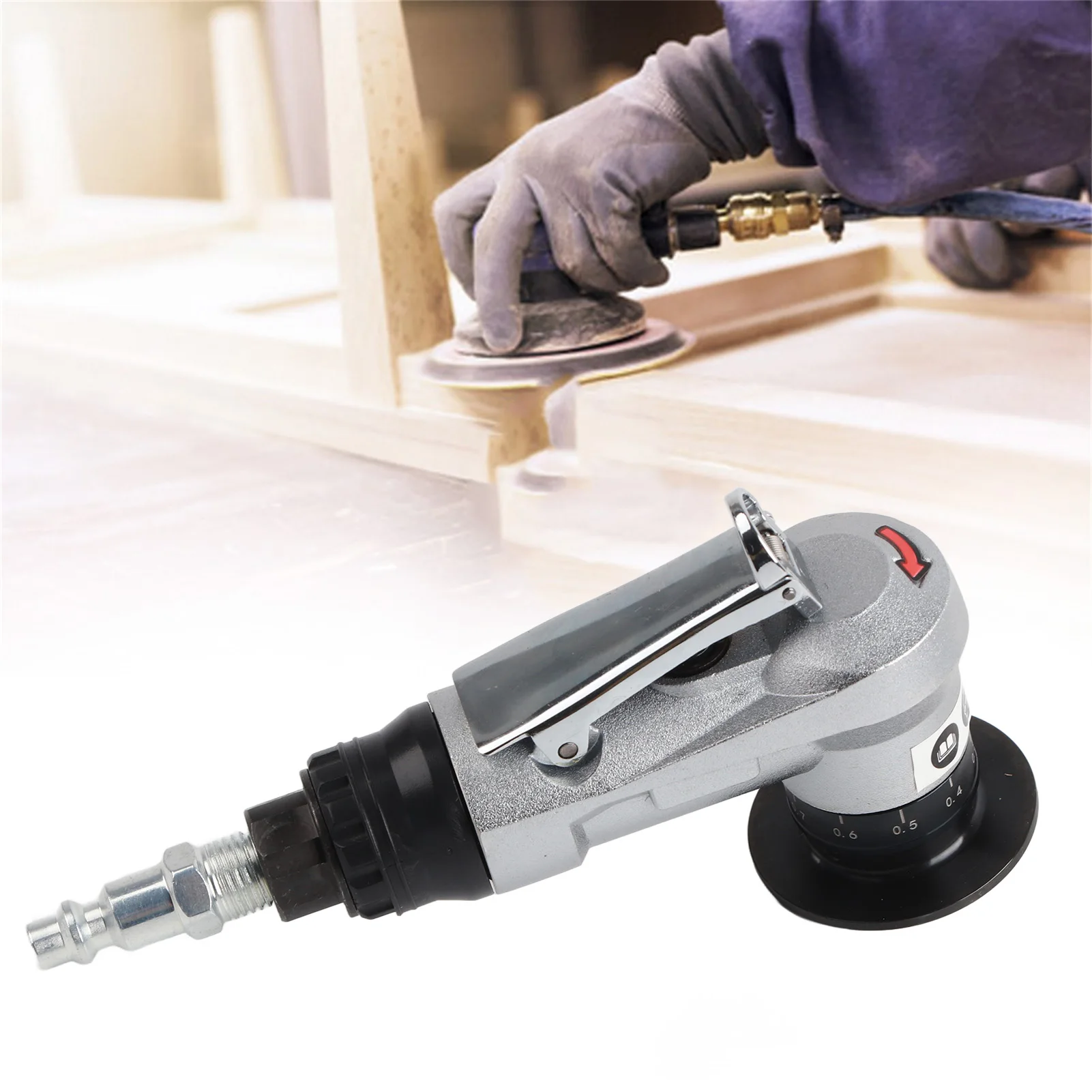 

Handheld Pneumatic Chamfering Machine Small 45° Arc Burr Trimmer Straight Pneumatic Tool Power Tools (US‑Type Interface)