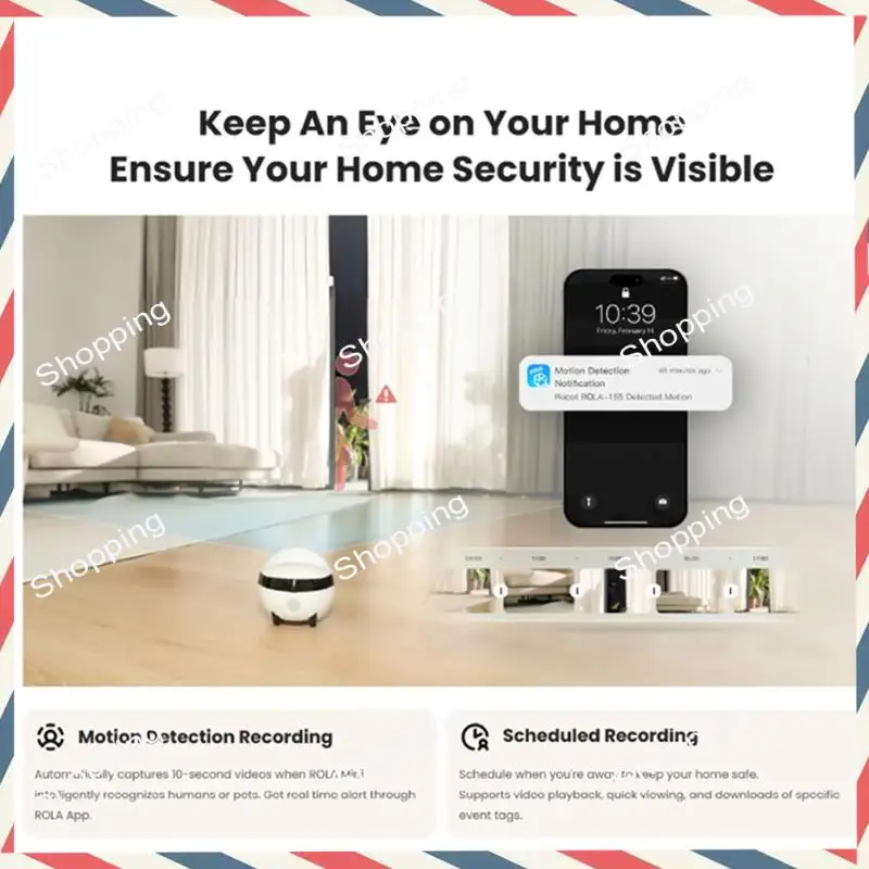 M20K ROLA Mini Pet Companheiro Robô 2K Câmera Robô Inteligente Mini Companheiro de Animais de Estimação Robô Robô de Monitoramento Remoto