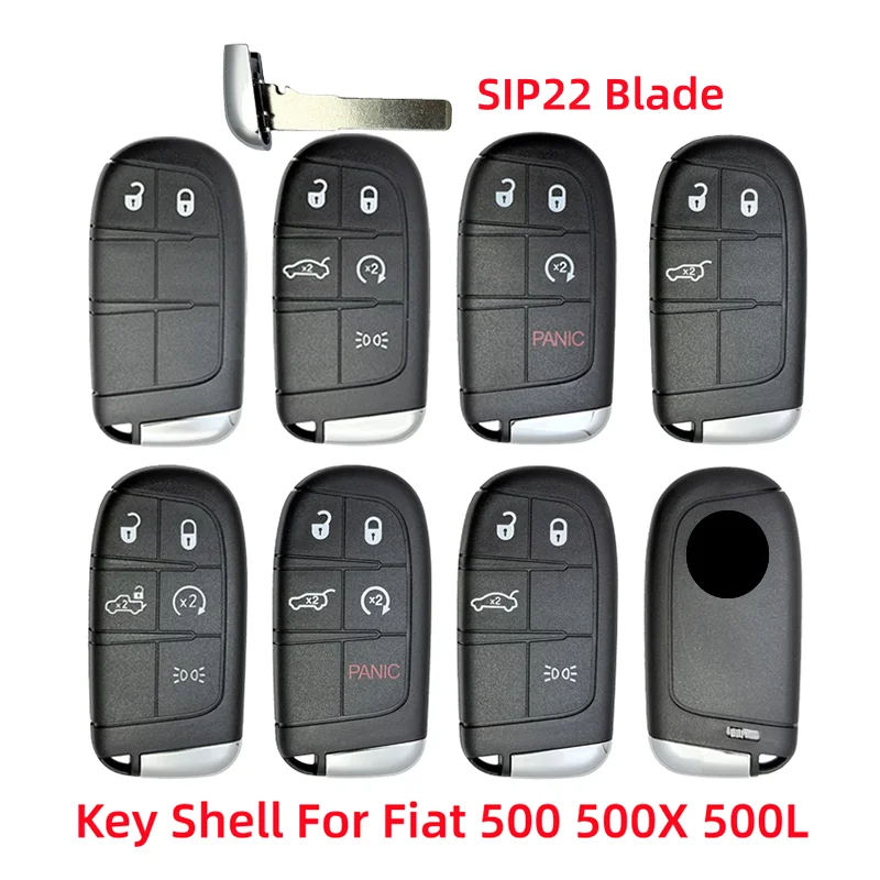

SIP22 лезвие 2/3/4/5 кнопка сменный смарт-пульт дистанционного ключа автомобиля для Fiat 500L 500X Toro 2016-2019