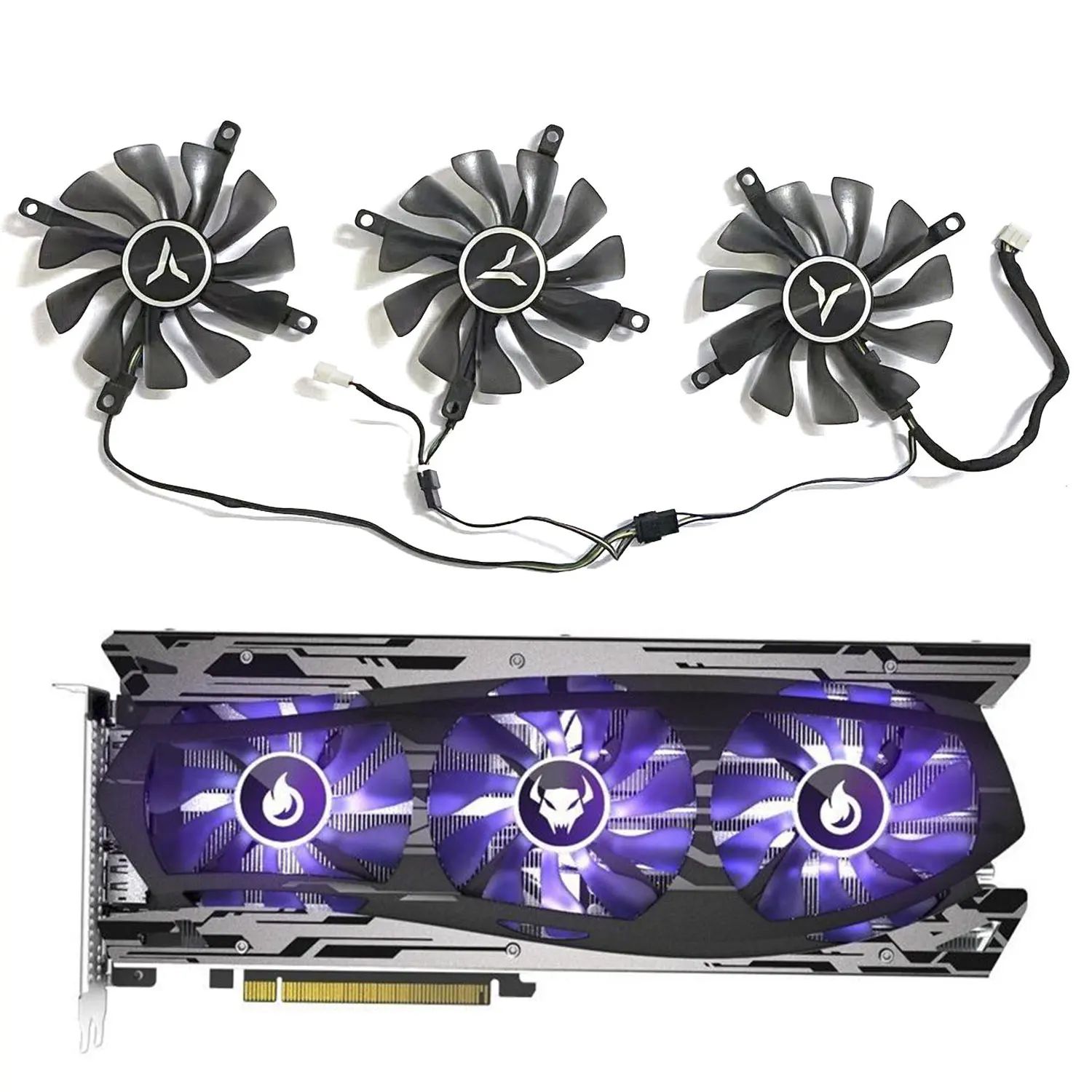 

New DIY fan 4PIN 85MM RTX3060 RX6700 XT GPU fan suitable for Yeston GeForce RTX 3060 RTX 3060 Ti RX6700XT graphics card cooling