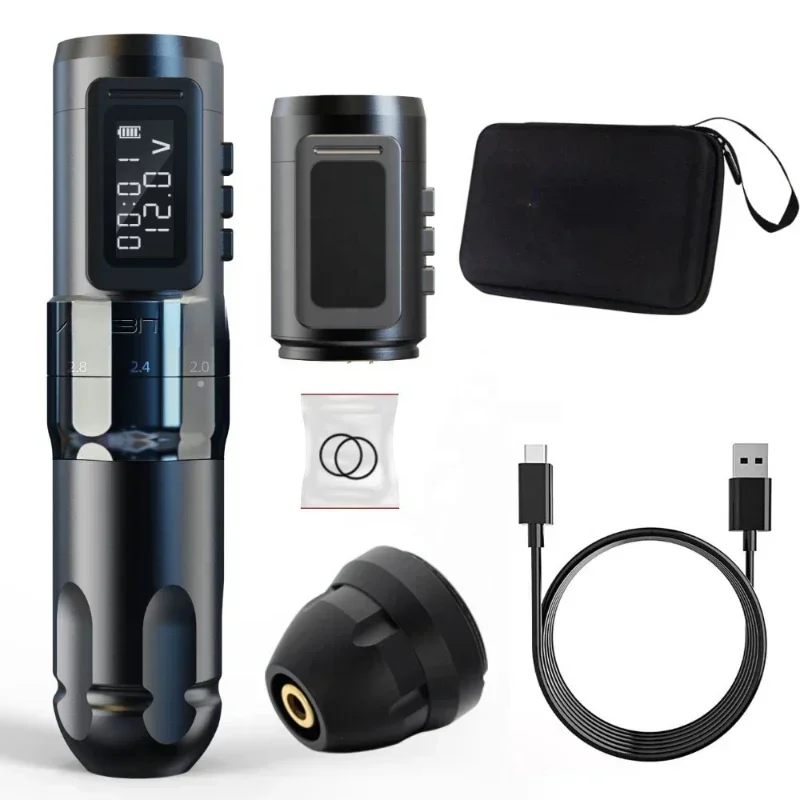 

Hot sales New design cordless tattoo pen type machine full professional complete set
