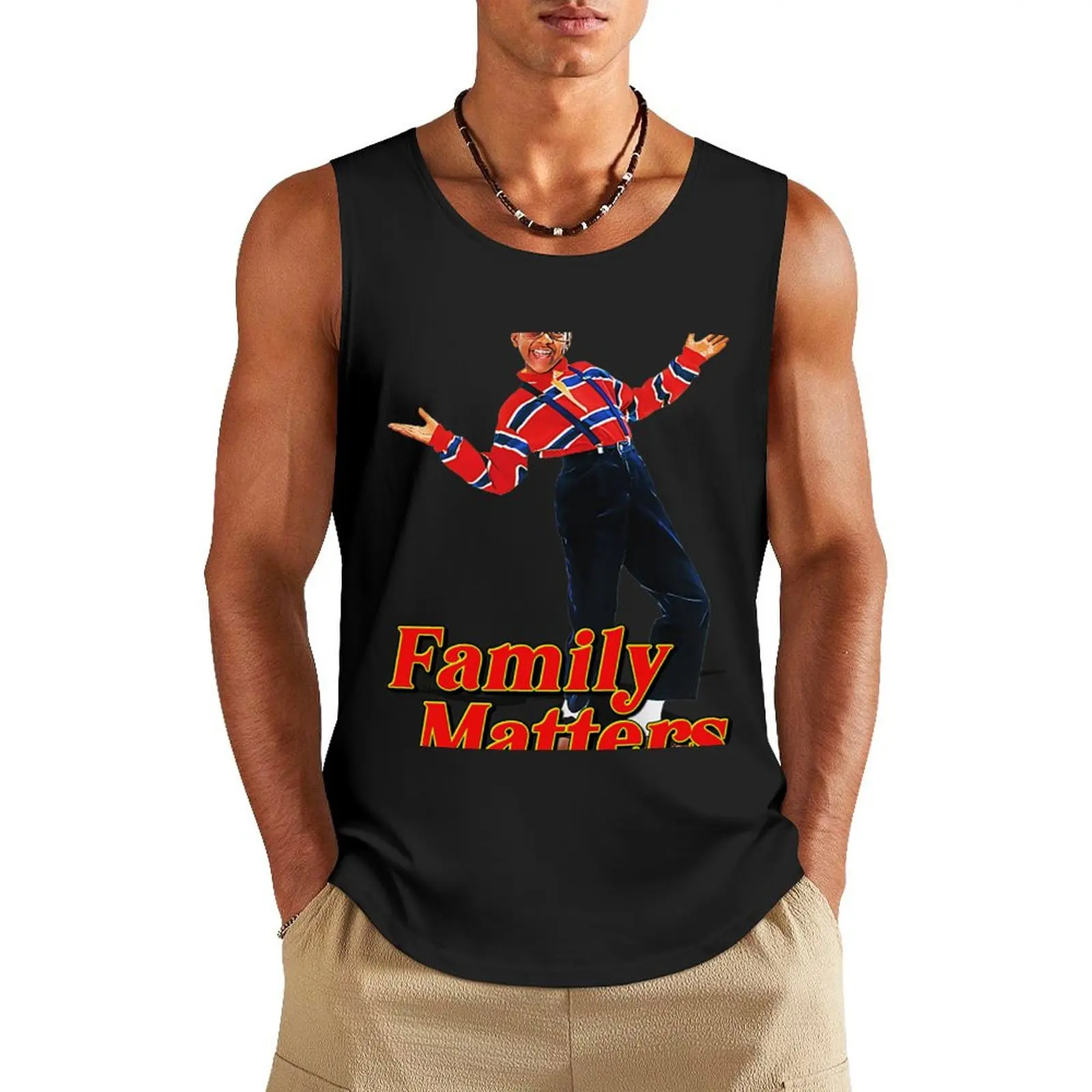 Family Matters Black Melanin Tank Top Men's t shirt Men's vest mens designer clothes sleeveless gym shirts male