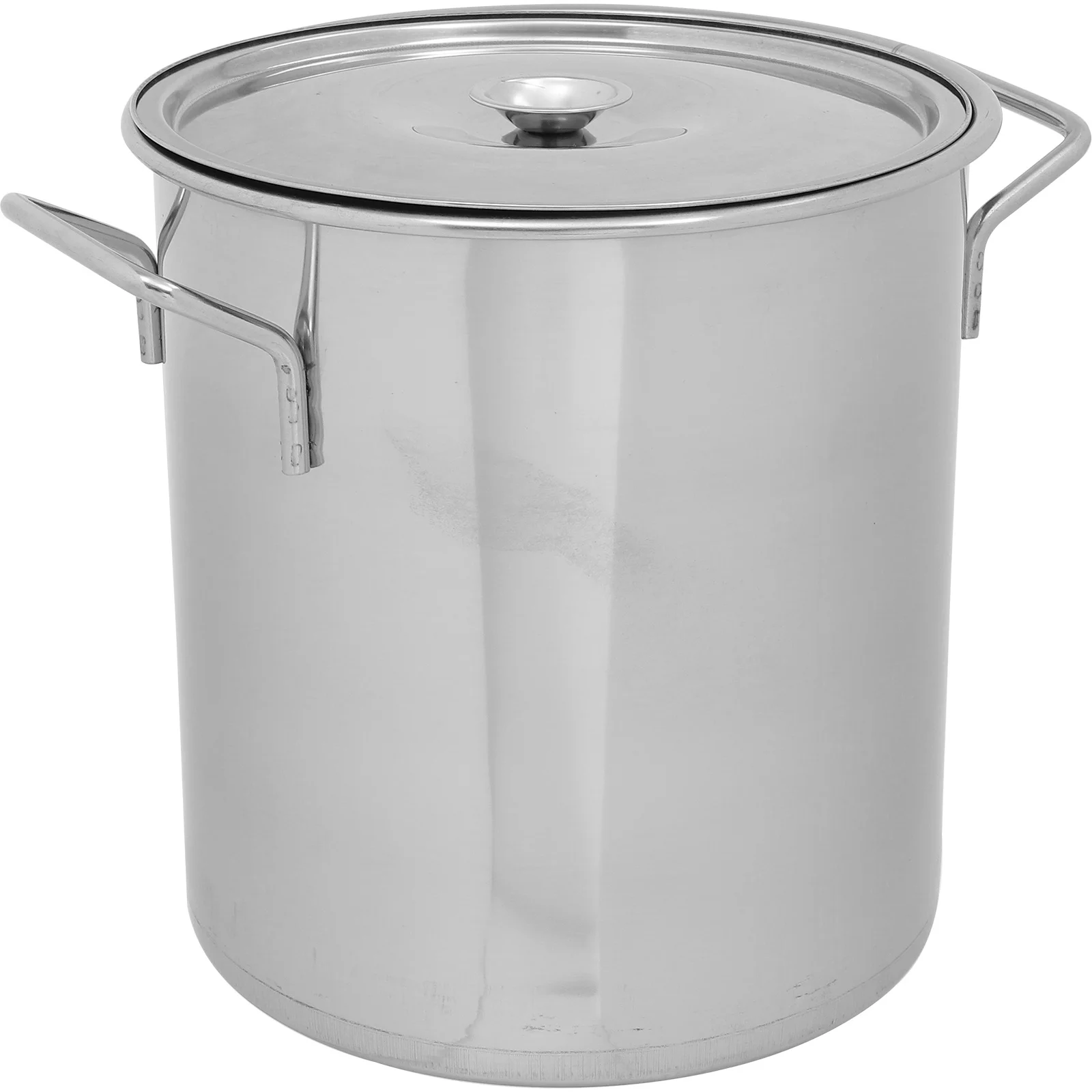 وعاء حساء فاخر من الفولاذ المقاوم للصدأ مع غطاء، وعاء كبير للطهي بالأرز والمرق، سميك 22 سم، وعاء مطبخ متعدد الأغراض #1