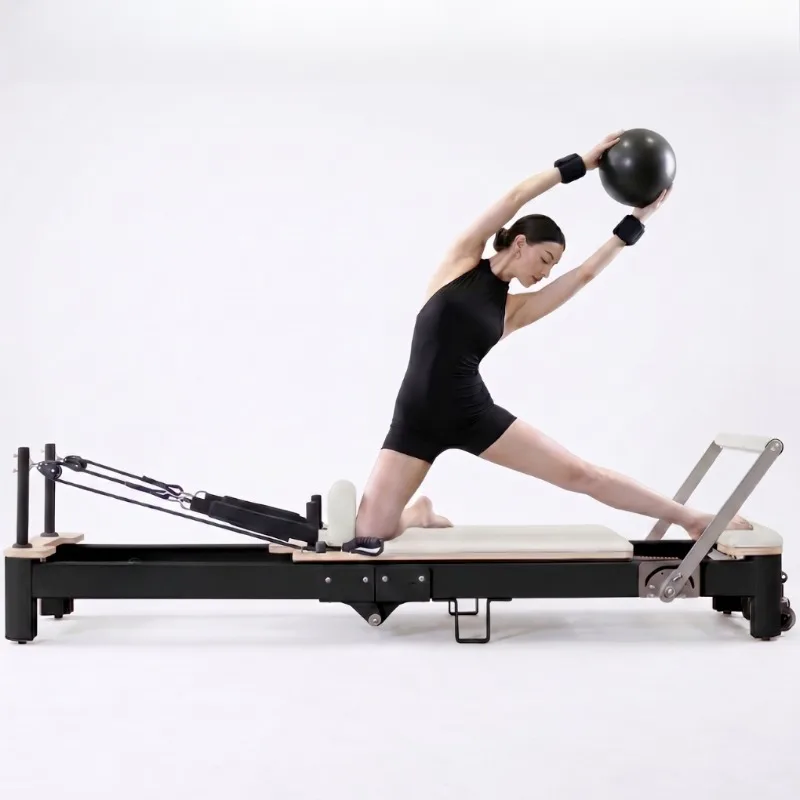 Multi-functional Folding Foldable Aluminum Alloy Pilates Reformer Core Training Bed with Accessories Box for Sale