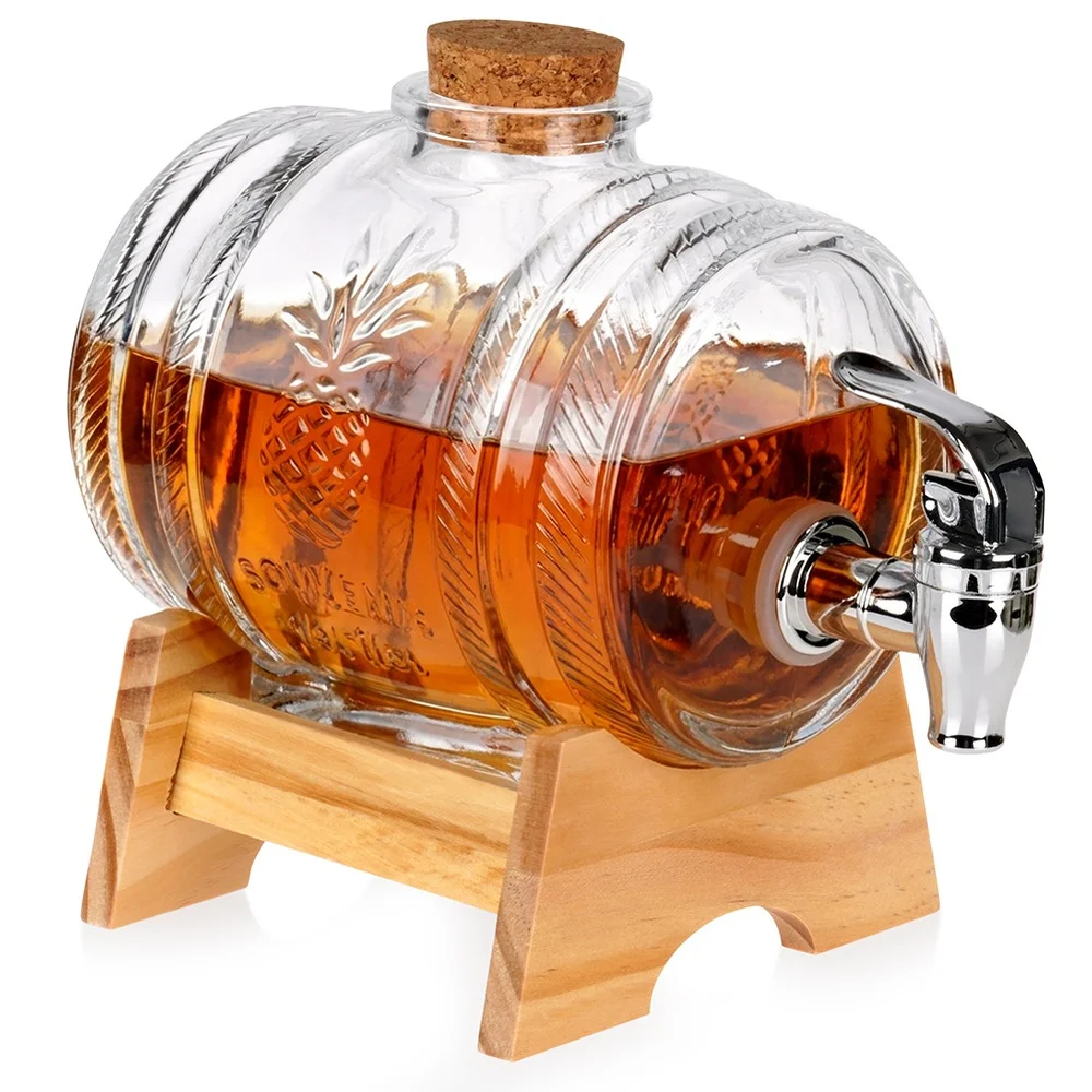 1 liter drankdispenser met kraan en standaard