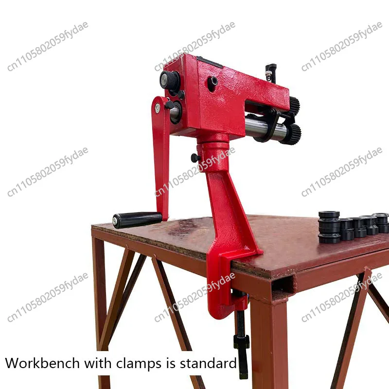 RM08 Manual Crimping Winding Machine Engraving Iron Sheet Crimping Metal Roll Forming Machine Rotation