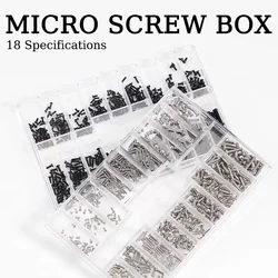 M1.2 M1.4 M2 Countersunk Flat Head Phillips Small Mini Screw Set Carbon Steel Computer Notebook Laptop Screws Kit