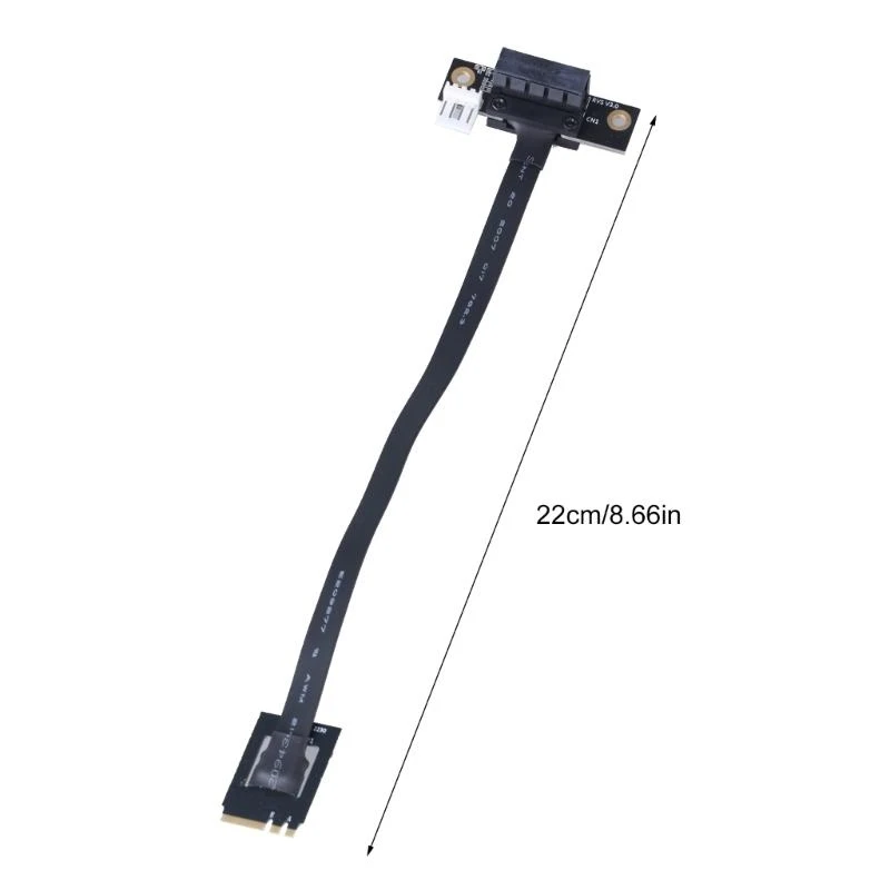 Q5WA M.2 2 A+E to PCIe 1x Connector Trình kết nối Cáp 270 độ cho thẻ chụp