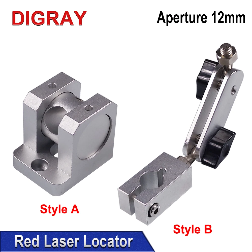 DIGRAY Red Laser Locator Laser Module Parts Diameter 12mm Lamp Holder For CO2 Fiber Optic UV Marking Machine