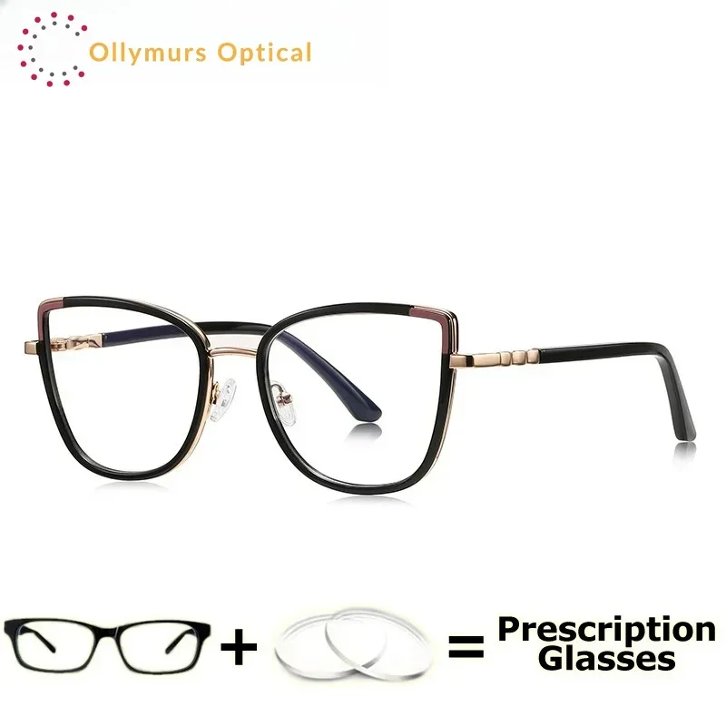 

Очки Ollymurs для женщин по рецепту, TR90, гибкие, прочные, легкие, с линзами для коррекции близорукости, прогрессивные, мультифокальные, с переходными линзами