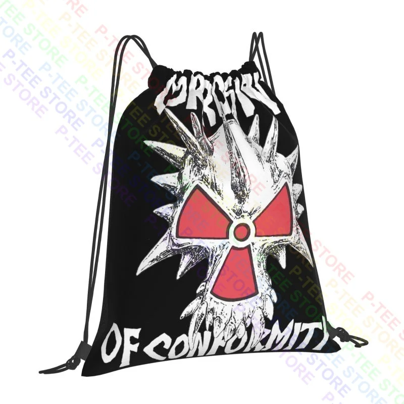 Corrosion Of Conformity 1980'S Tour Holier Crossover Thrash Band Drawstring Bags Gym Bag Creative Gym Tote Bag