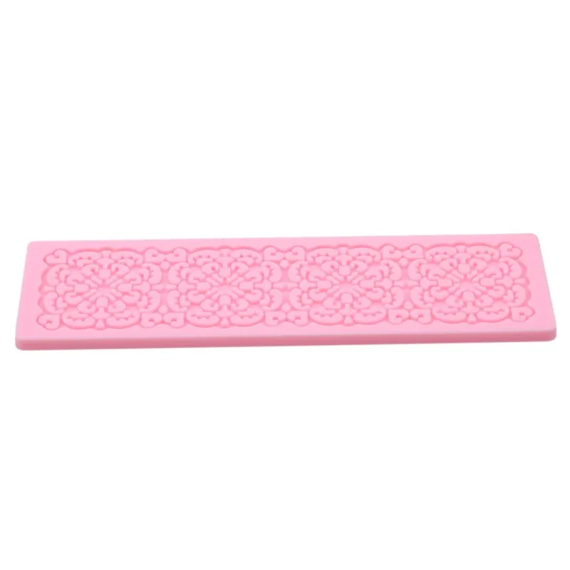 Lace Flower Wedding Cake Silicone Beautiful Flower Lace Fondant Mold Mousse Sugar Craft Icing Mat Pad Pastry Baking Tool