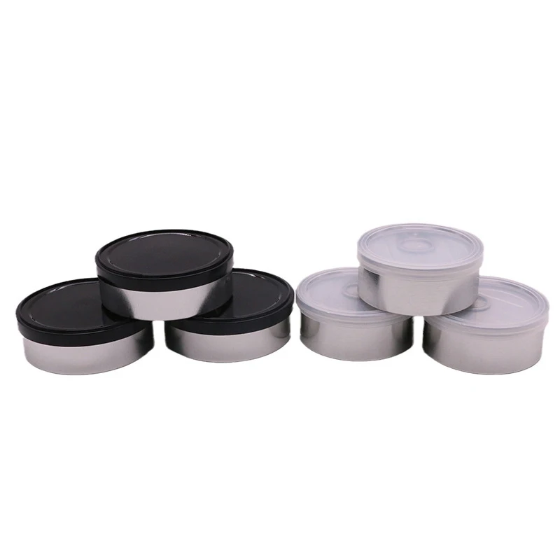 3.5g Food Storage Jars Caviar Sardine Coffee Dry Herb Bottle Easy Open Pull Empty 3.5 Tin Cans With ChildProof Container Lid