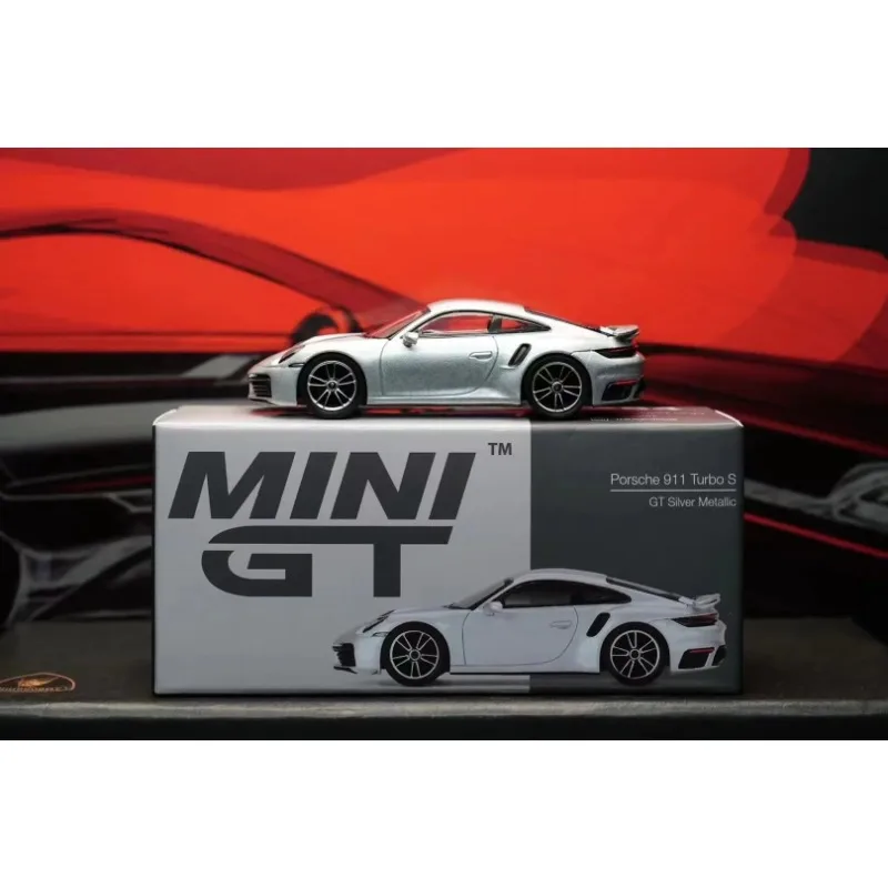 

1:64 911 Серебряный Turbo S сплав литая имитационная модель автомобиля, коллекция деталей для взрослых, игрушки для мальчиков, детские праздничные подарки