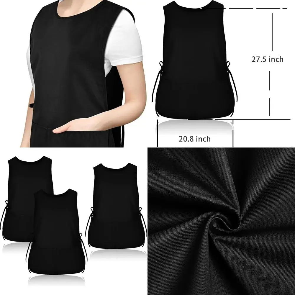 

Водонепроницаемый художественный фартук унисекс с глубокими карманами для рисования, чистки и работы на кухне.