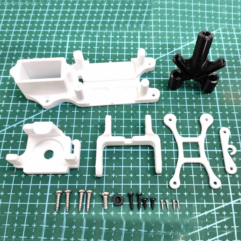 1Set DJI O3 Air Unit Servo Gimbal Bracket FPV Head Tracking Pan Tilt Optional Steering Gear for Stabilization Aerial Photography