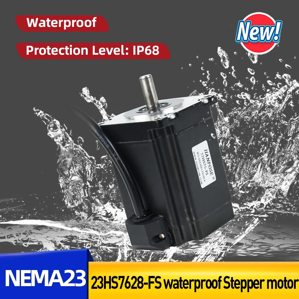 

1PCS captive 4-lead 23HS7628S-FS 76mm motor 2.8A 1.8N.M for Motor in automatic feeder Nema23 Step Motor Waterproof motor