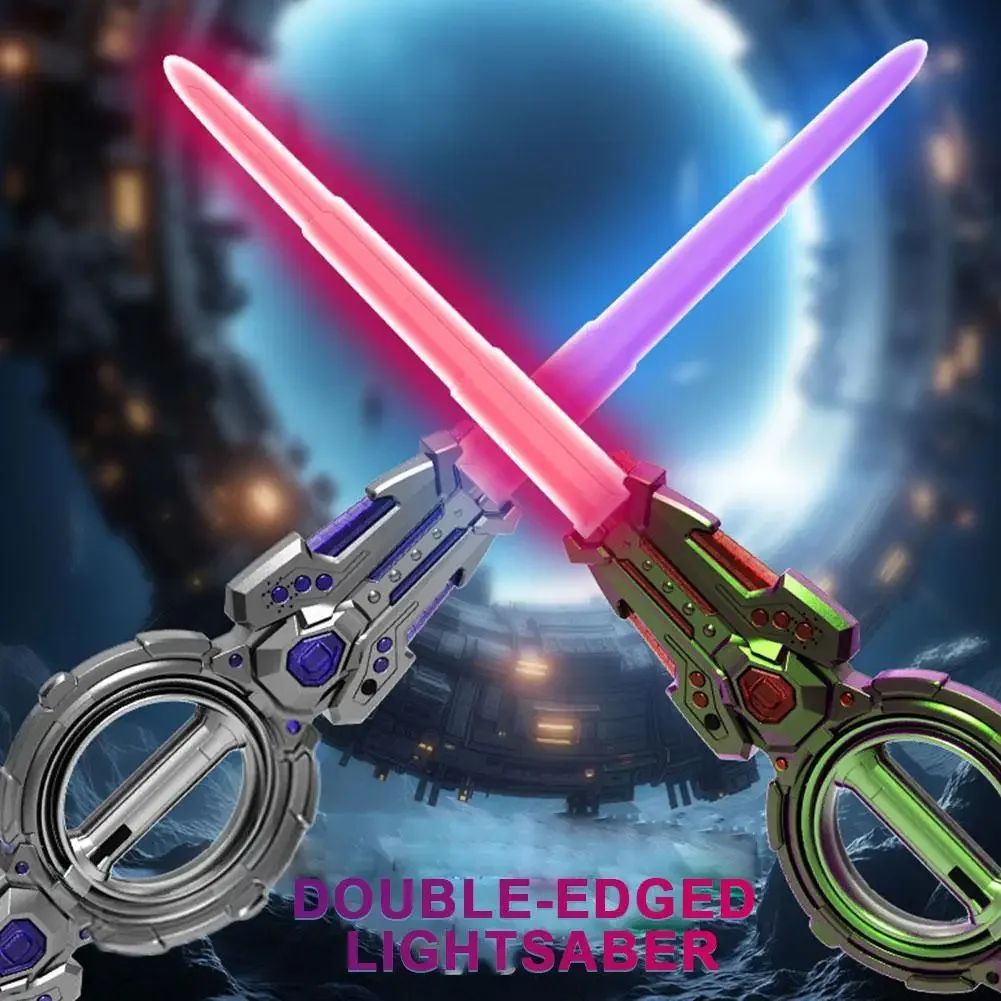 Outdoor Toy Bright Rotate Sword Multi-Color Flash LED Light Shine Cosplay Sword Toy Party Family Interactive Toy For Kids Adult image 5