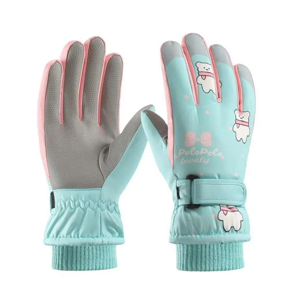 New Thick Warm Children Ski Gloves Windproof Non-slip Sports Mittens Touch Screen Snow Snowboard Cycling Gloves Boys Girls