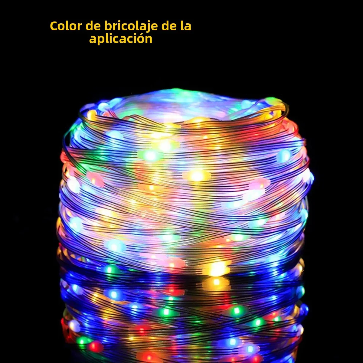 Cadena de luz ambiental inmersiva, Control por aplicación DIY, Bluetooth, USB, cadena de hadas colorida para árbol de Navidad, pasamanos de escalera, cortina decorativa