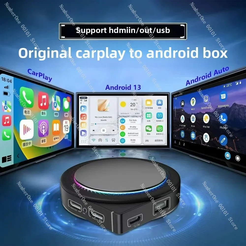 

GT6 PRO Car Box with USB HDMI Input and Output OUT Interface Car Box