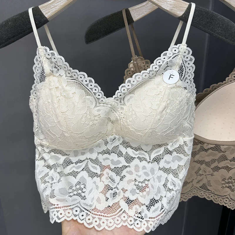 

Women Push Up Bra Body Shaping Sexy Flower Lace Bra Top Wireless Plus Size Bralette Underwear Lingerie Full Cup Seamless Bras