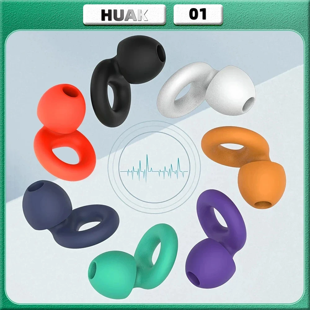 

Quiet Ear Plugs for Noise Reduction – Super Soft, Reusable Hearing Protection for Sleep,Swim, Work 8 Ear Tips in XS/S/M/L