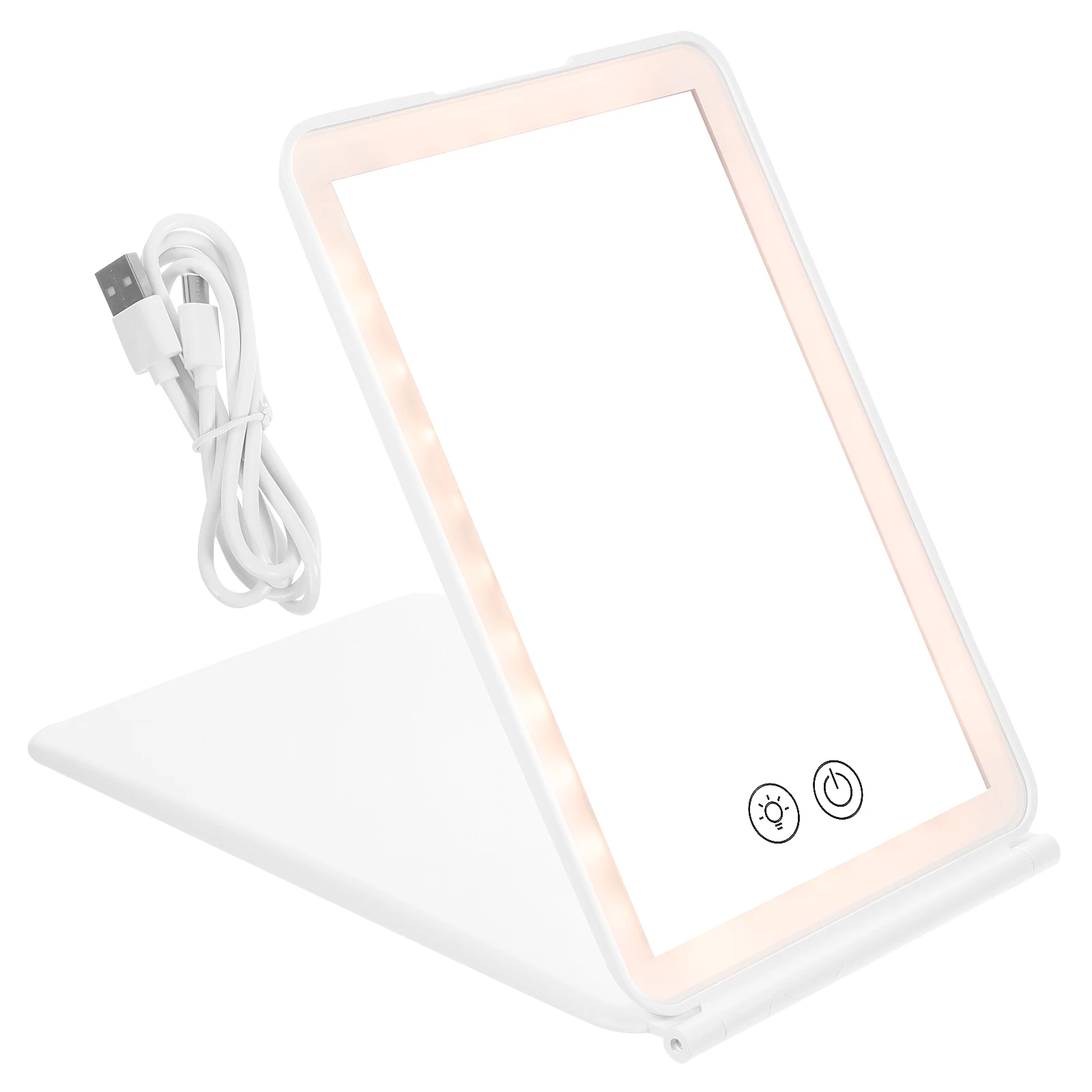 

Folding Makeup Mirror For Desktop Hd Portable Foldable Table Vanity Mirror For Women Travel Home Office Use