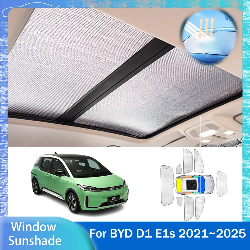 

For BYD D1 E1s 2021~2025 2022 2023 2024 Car Sunshade Window Windshield Sun Shade Protector Parasol Accessorie