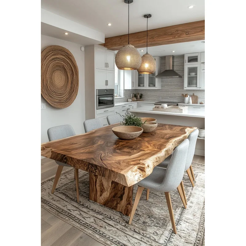 custom.جديد مصمم راتنجات الايبوكسي طاولة خشبية حية مكانك