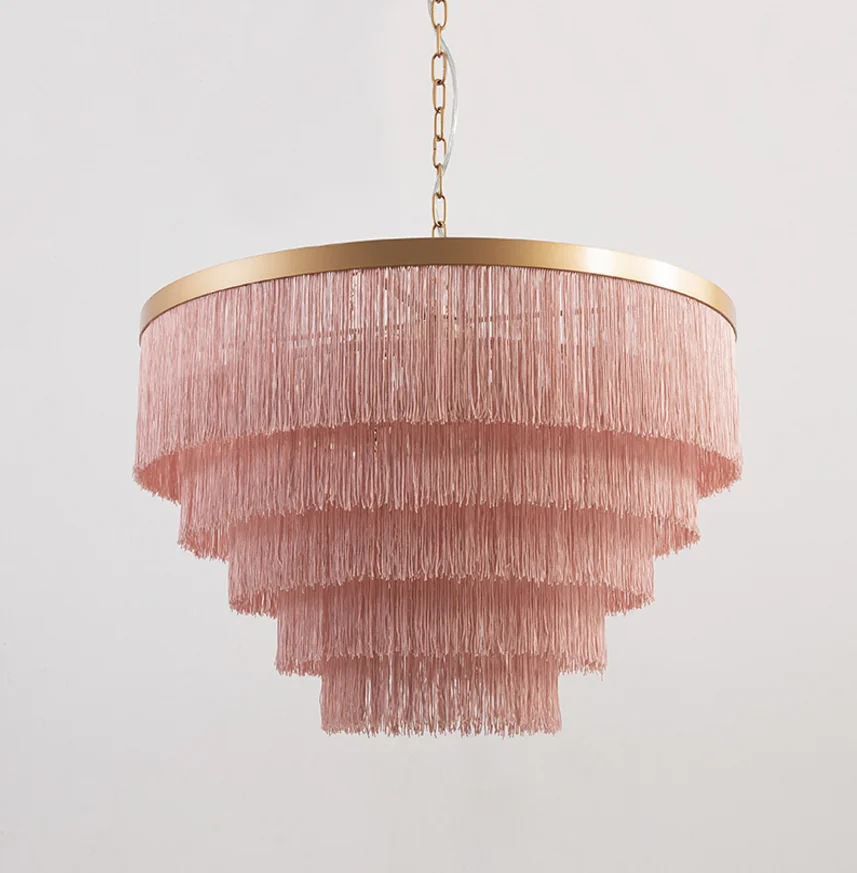 New design luxury modern fringed chandelier for living room, bedroom and bedroom