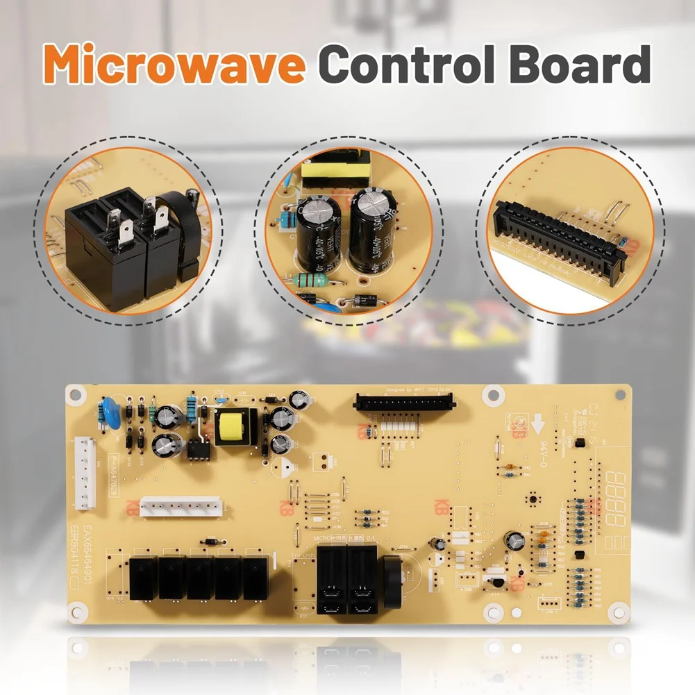 DT81 WB27X29801 Microwave Main Control Board for GE Microwaves JNM3163DJ2BB, JNM3163DJ2WW for WB27X38153, 4586374, AP6327864