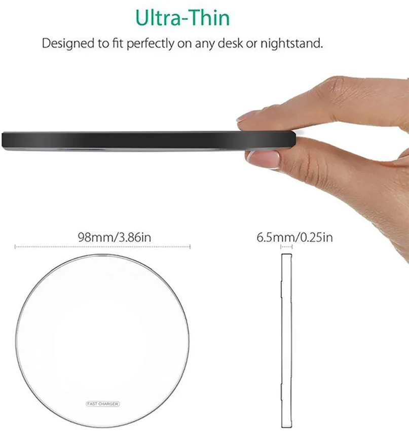 60W Wireless Charger Pad for iPhone 14 13 12 11 Pro Max X Samsung Xiaomi Phone  Chargers Induction Fast Charging Dock Station