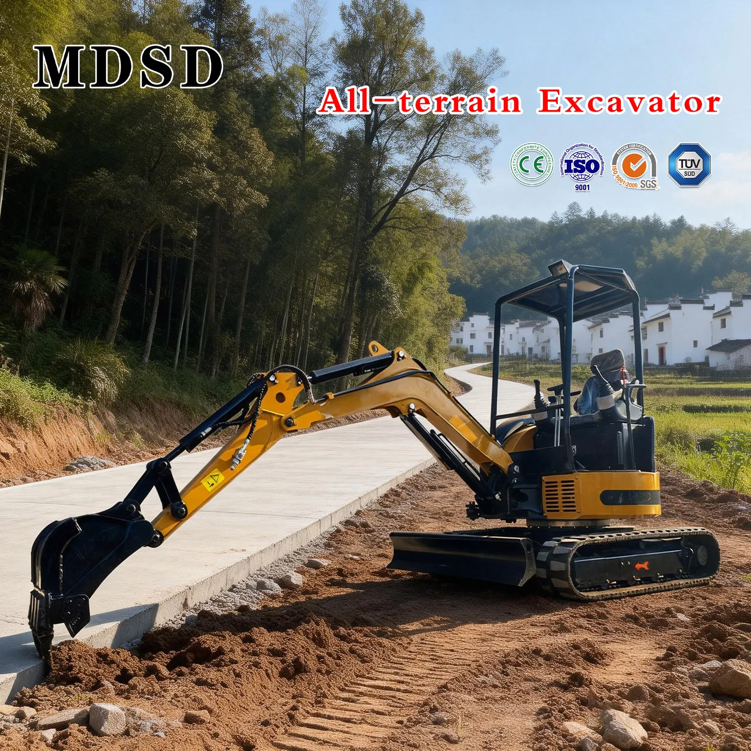 

Mini Excavator 0.8/1.5/1.8/2/2.5/3 Ton CE EPA Euro 5 Hydraulic Crawler Small Digger Compact Excavator For Farm Garden Constructi