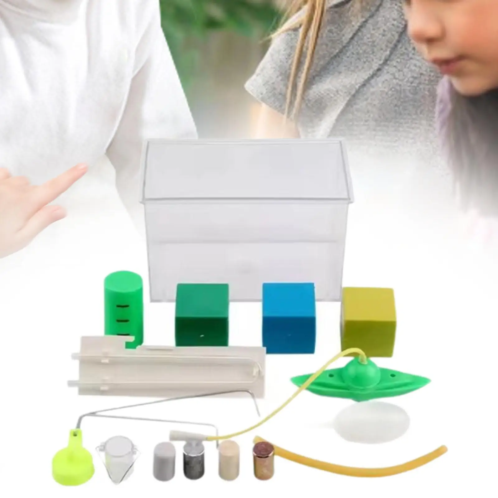 Exploration of Water Buoyancy Object Games Learning Experimental Teens Girls Toy Activities Experiment Sinking and Floating Box