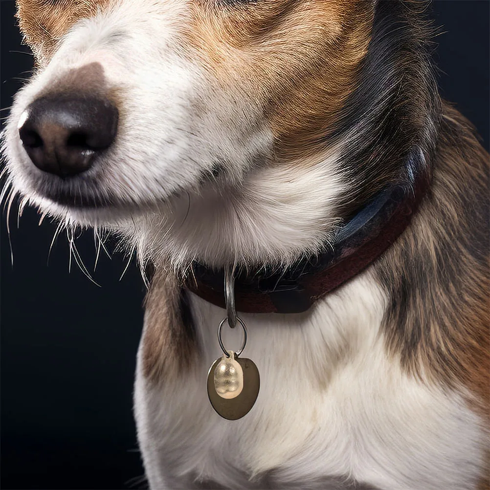 

6Pcs Crafted Pet Collar Bells Copper Material Stylish and Dog Cat Collar Accessories Multi-Use Home Party Decorations