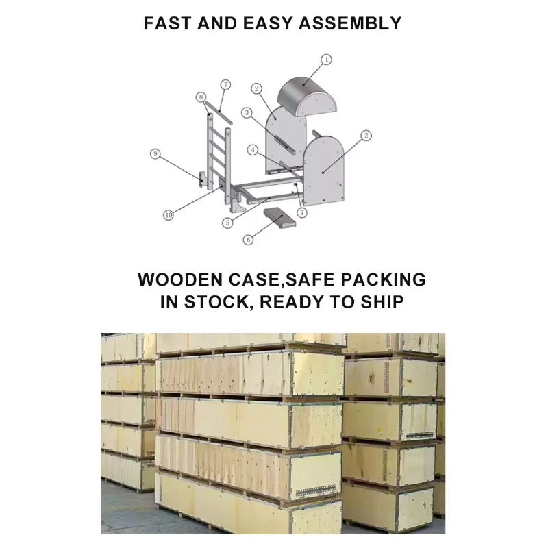 YTYIN سعر المصنع بيلاتيس المصلح معدات بيلاتيس البلوط سلم برميل لكمال الأجسام بيلاتيس/استوديو اليوغا #5