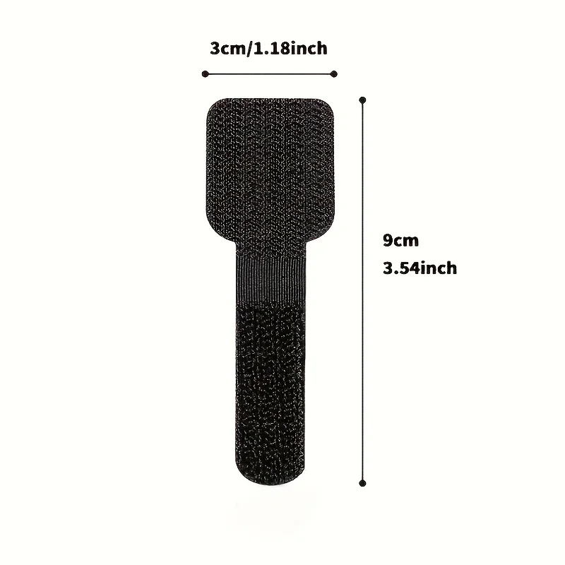 1Pack 10Pcs Portable Tie Reusable Self-adhesive Organizer, Suitable for Home Office Accessory Electronic Cable Management