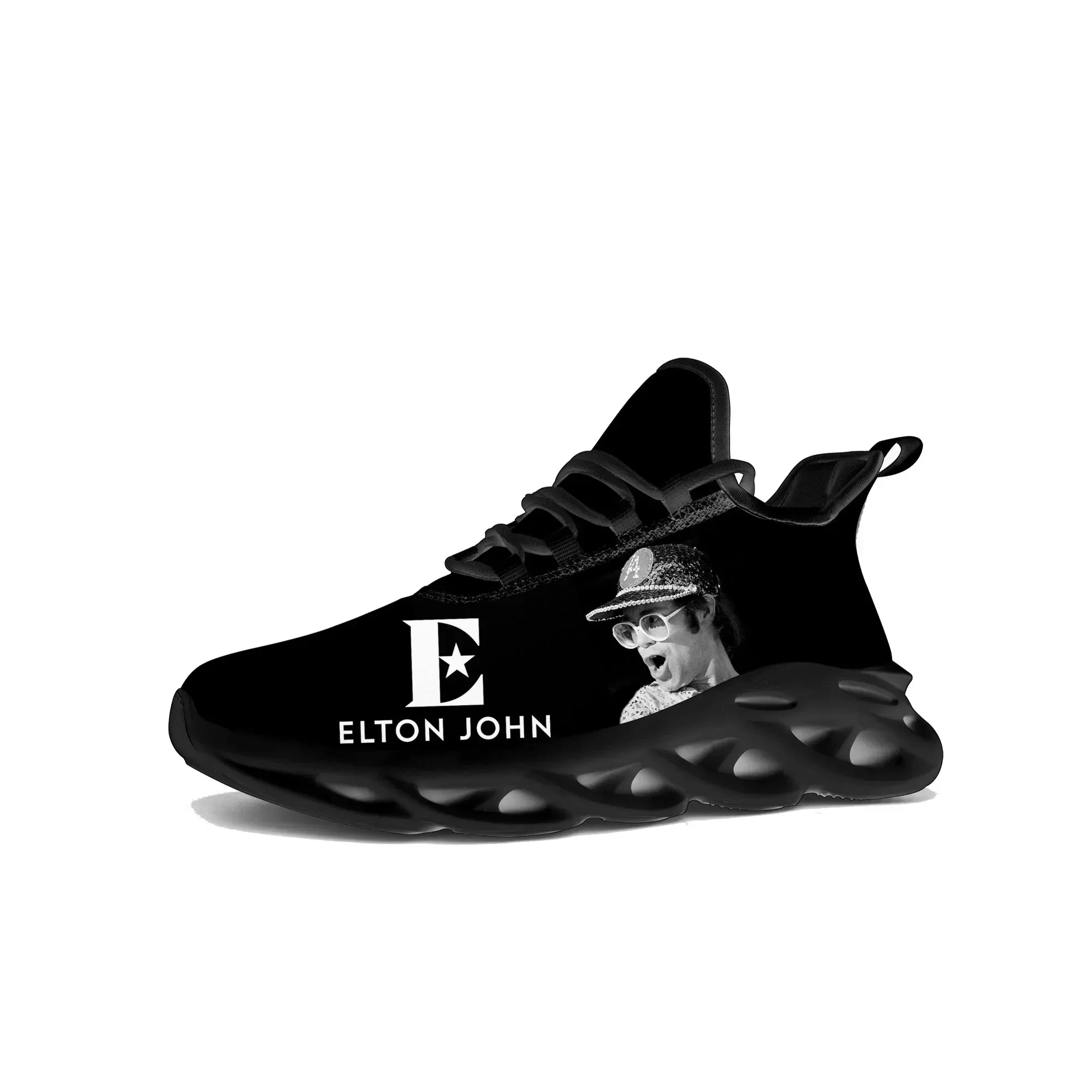 Elton John Singer Flats Sneakers Mens Womens Sports Running Shoes High Quality Sneaker Lace Up Mesh Footwear Tailor-made Shoe