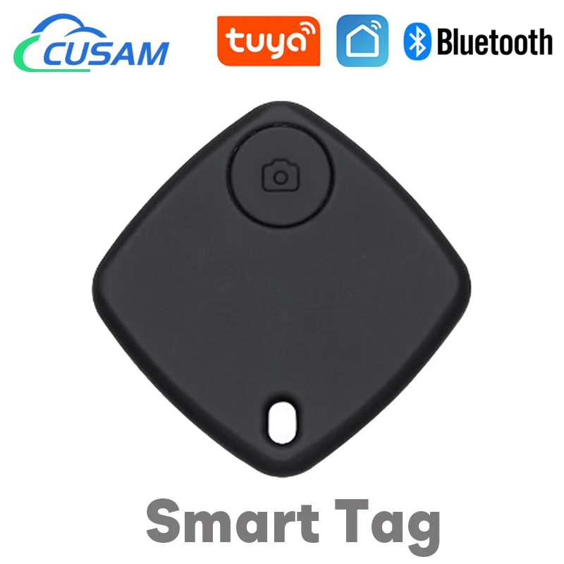 CUSAM-Mini étiquette intelligente Tuya, traqueur GPS, enregistrement de localisation, sac à clés, recherche d\'animaux de compagnie pour enfant, sans