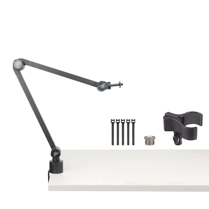 Heavy Duty Overhead Microphone Arm Featuring Easy Assembly Folding Mic Stand For Professional Recording