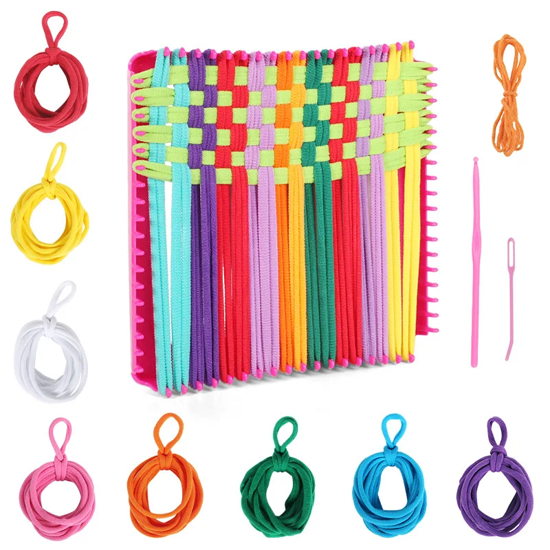 Zestaw do robienia na drutach, sznurkowy szydełkowy haczyk, igły, akcesoria do rękodzieła, szydełkowanie, wielokolorowe, DIY, ręcznie robione, sztuka i rzemiosło, narzędzie do sznurków, prezent dla dzieci.