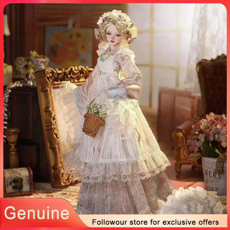 

Аутентичная шарнирная кукла BJD Dendro 1/4 из полимерной смолы, женская, в стиле SD, с изысканным кружевным платьем, коллекционная игрушка в стиле Han Western Fusion.