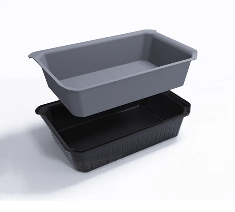 For Tesla Model Y Under Seat Organizer Lined Drawers Storage Tray / 2nd Row Rubbish Bin