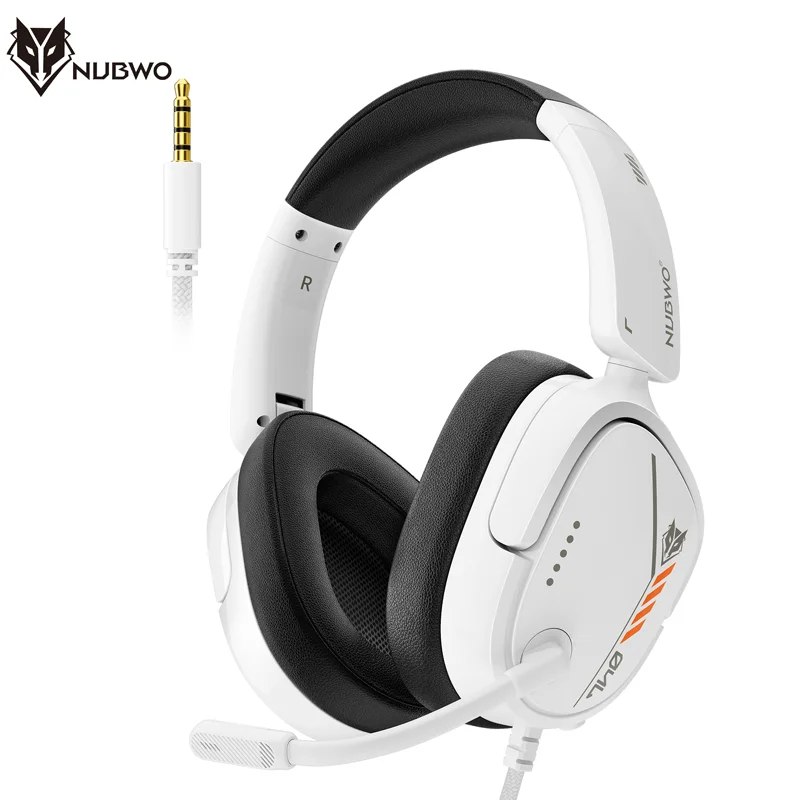 NUBWO Wired Gaming Headset for PS5/PS4 Xbox Series X|S/Xbox One Switch 3.5mm Jack Clear Unidirectional Mic Soft Memory Earmuffs