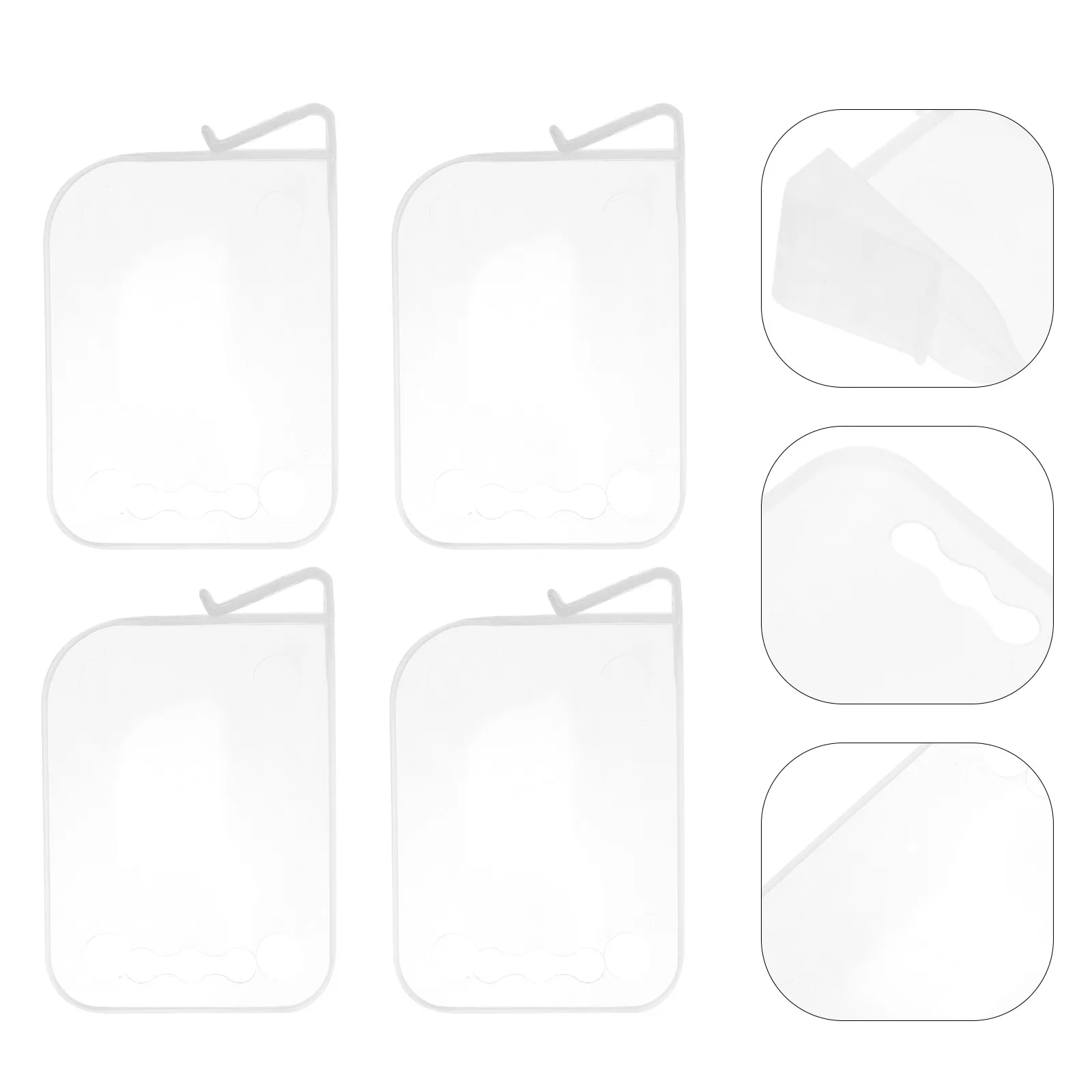 8Pcs Drawer Dividers Transparent PP Free Combination Household Drawer Partitions Multipurpose Organizer Storage Separators